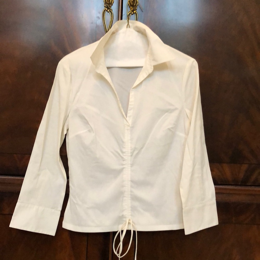 White BCBG blouse